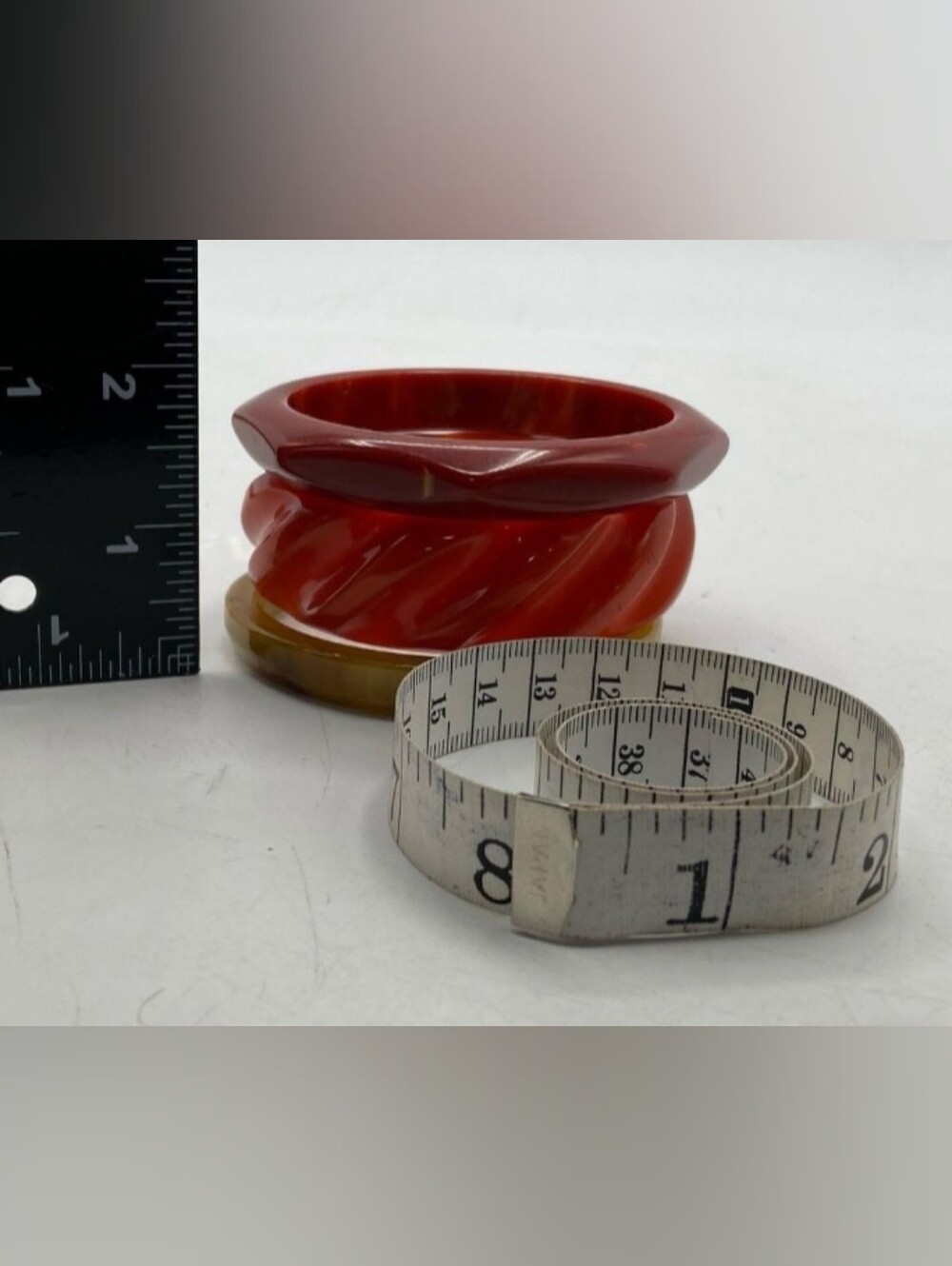 Vintage Bakelite Bangle Bracelet Lot (3 Pcs) - Picture 2 of 2